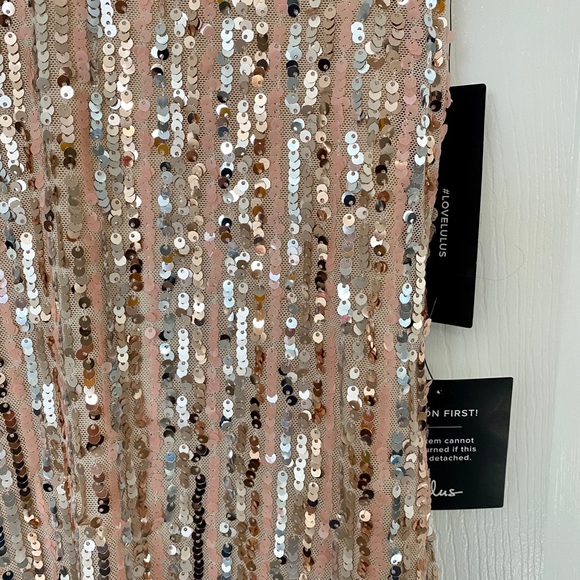 Pink sequin Lulu’s dress - Picture 3 of 5